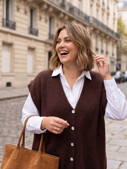 Gilet Béatrice - Sans Manches Alpaga