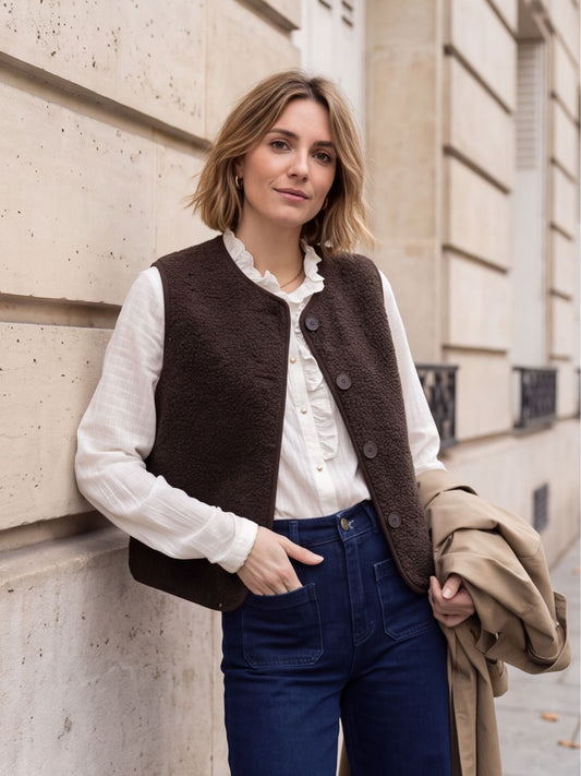 Gilet Cosy Boutonné