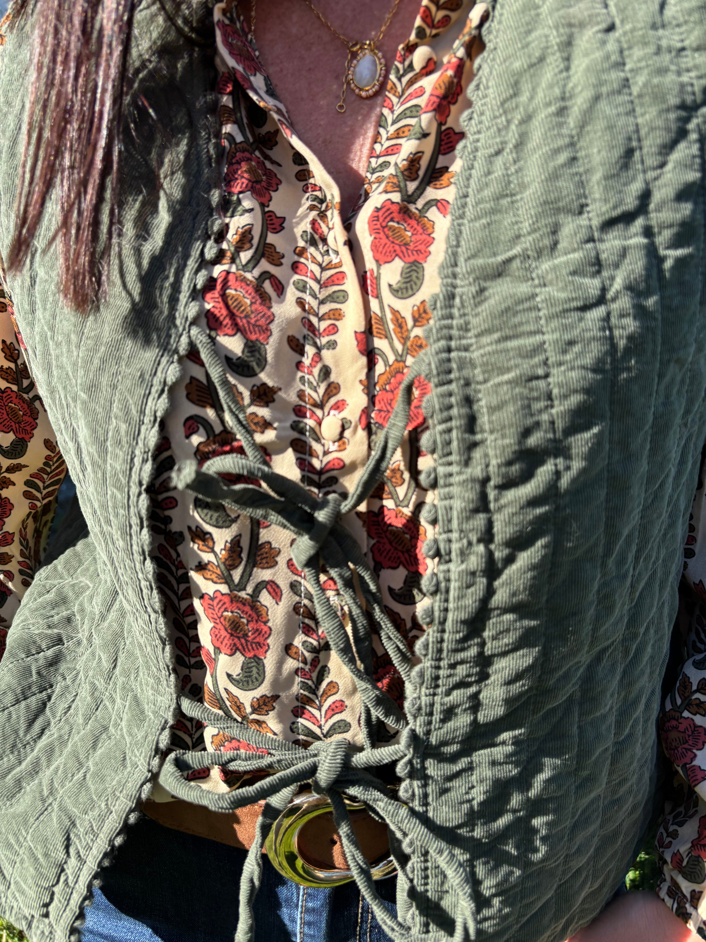 Gilet Coton Texturé