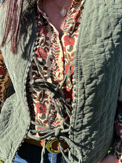 Gilet Coton Texturé