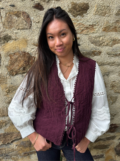 Gilet Coton Texturé