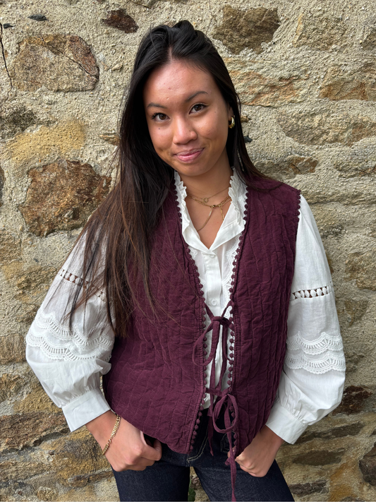 Gilet Coton Texturé