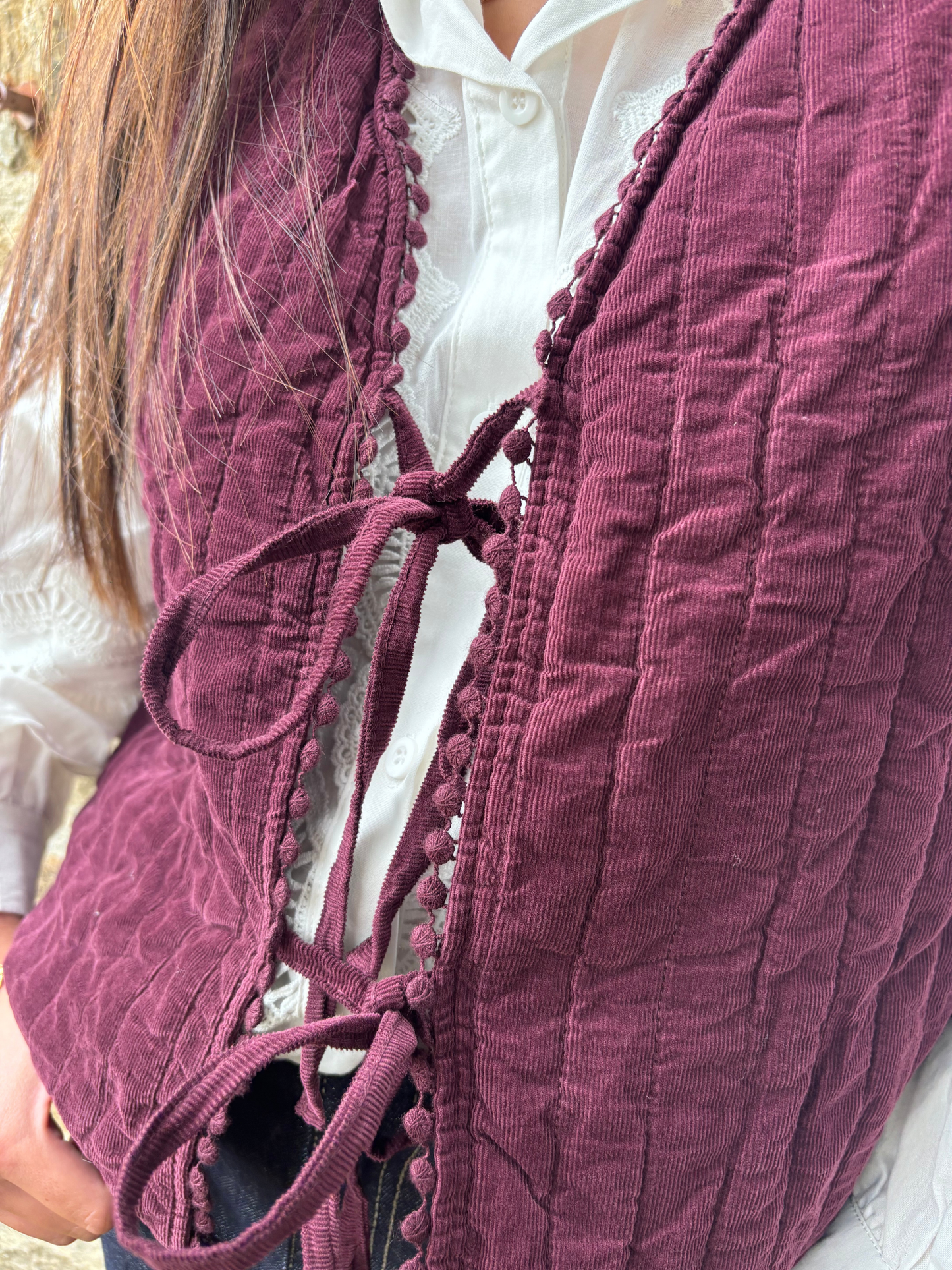 Gilet Coton Texturé