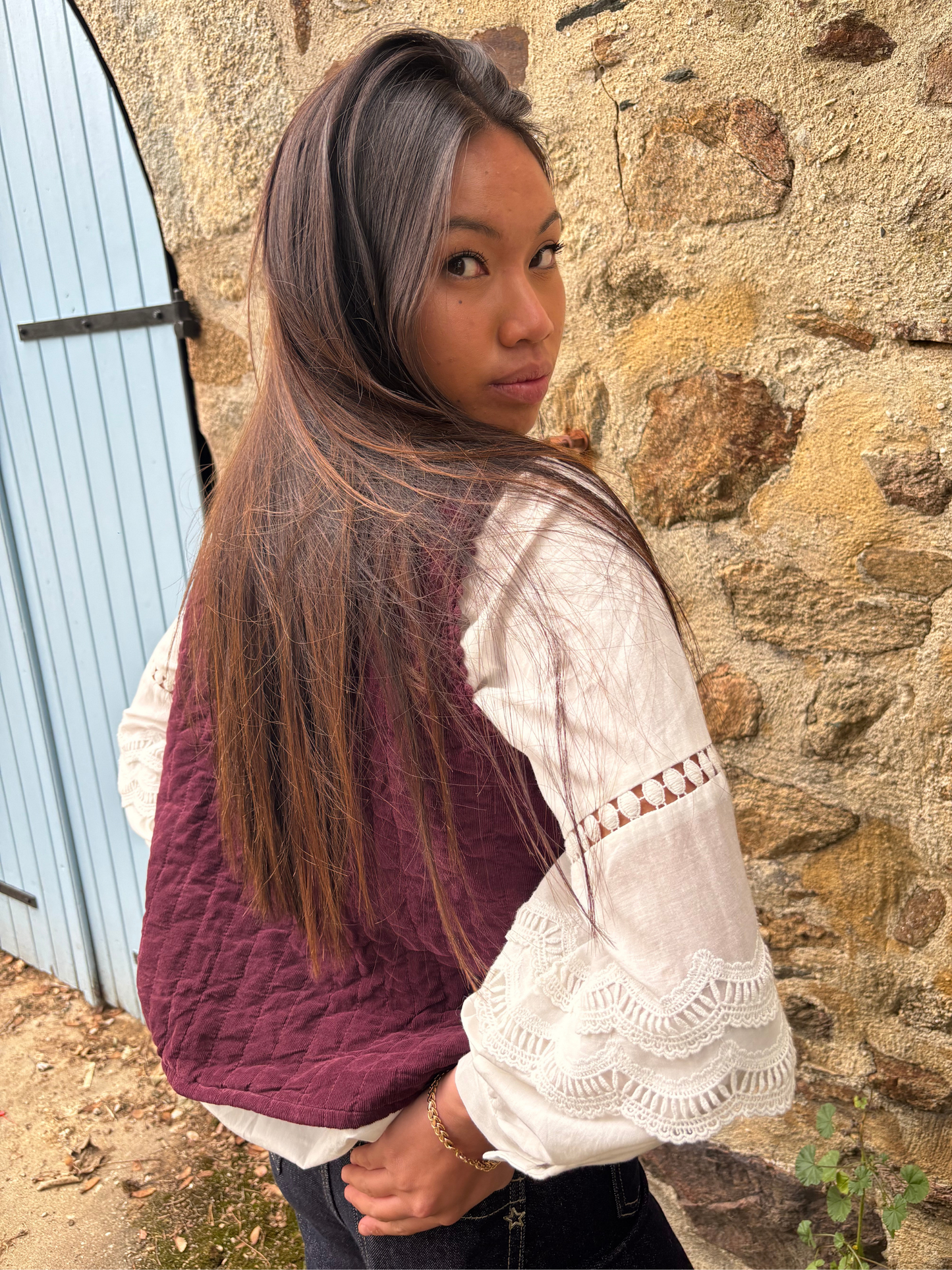 Gilet Coton Texturé