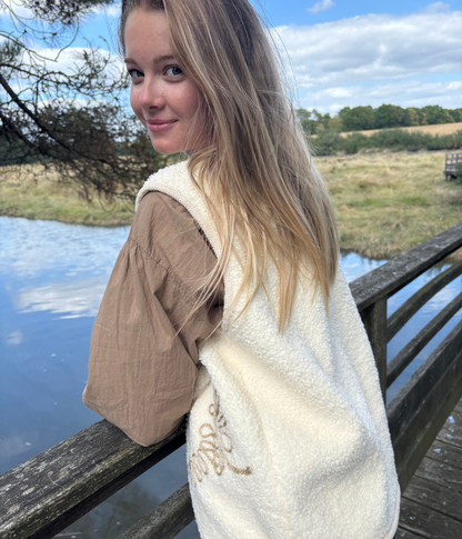 Gilet sans Manches Beige