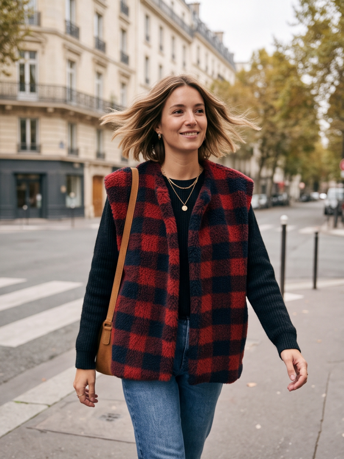 Gilet Eloïse - Pilou Carreaux
