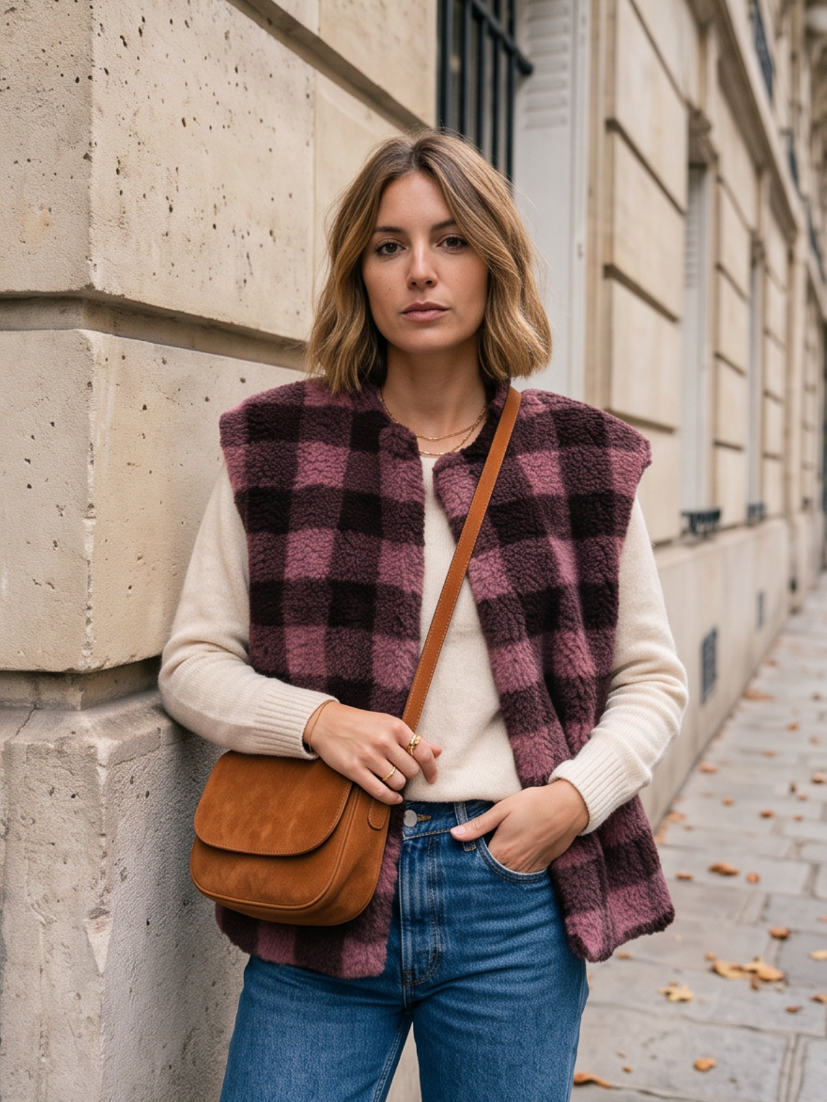 Gilet Eloïse - Pilou Carreaux