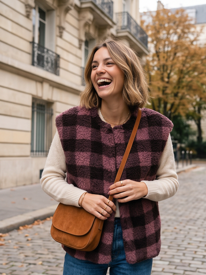 Gilet Eloïse - Pilou Carreaux