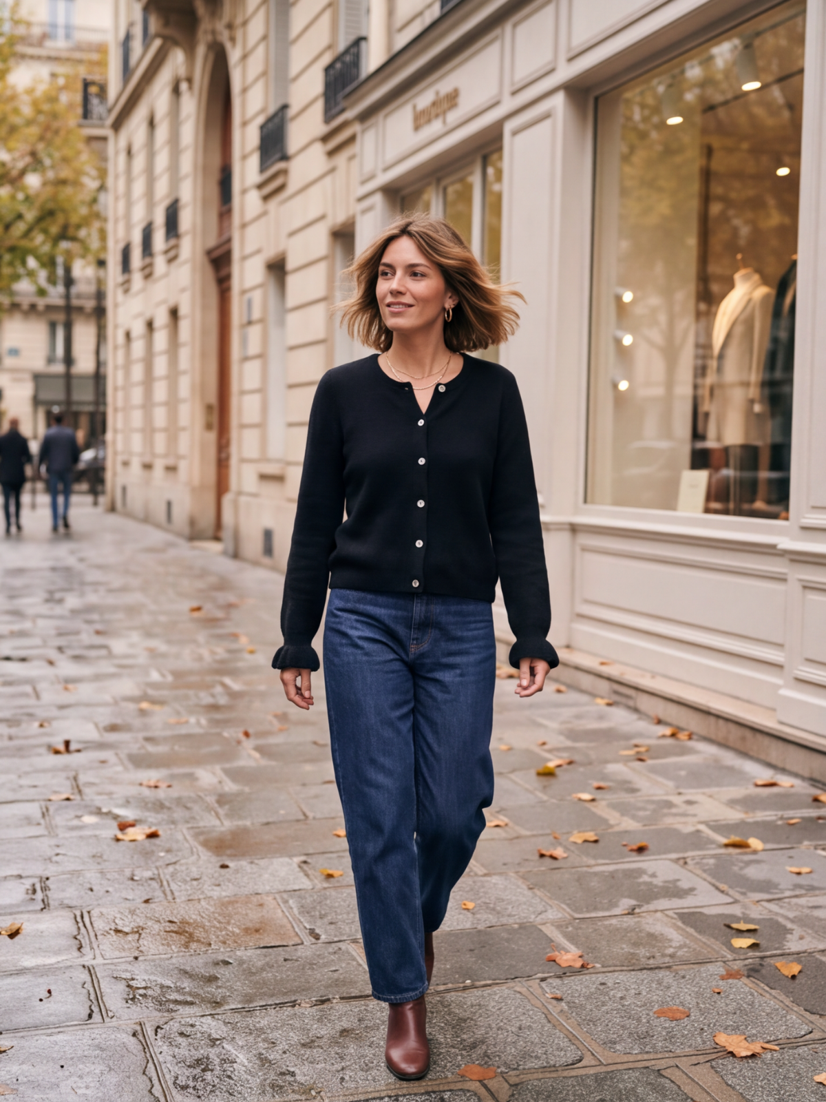 Gilet Félicie - Court Baby Alpaga