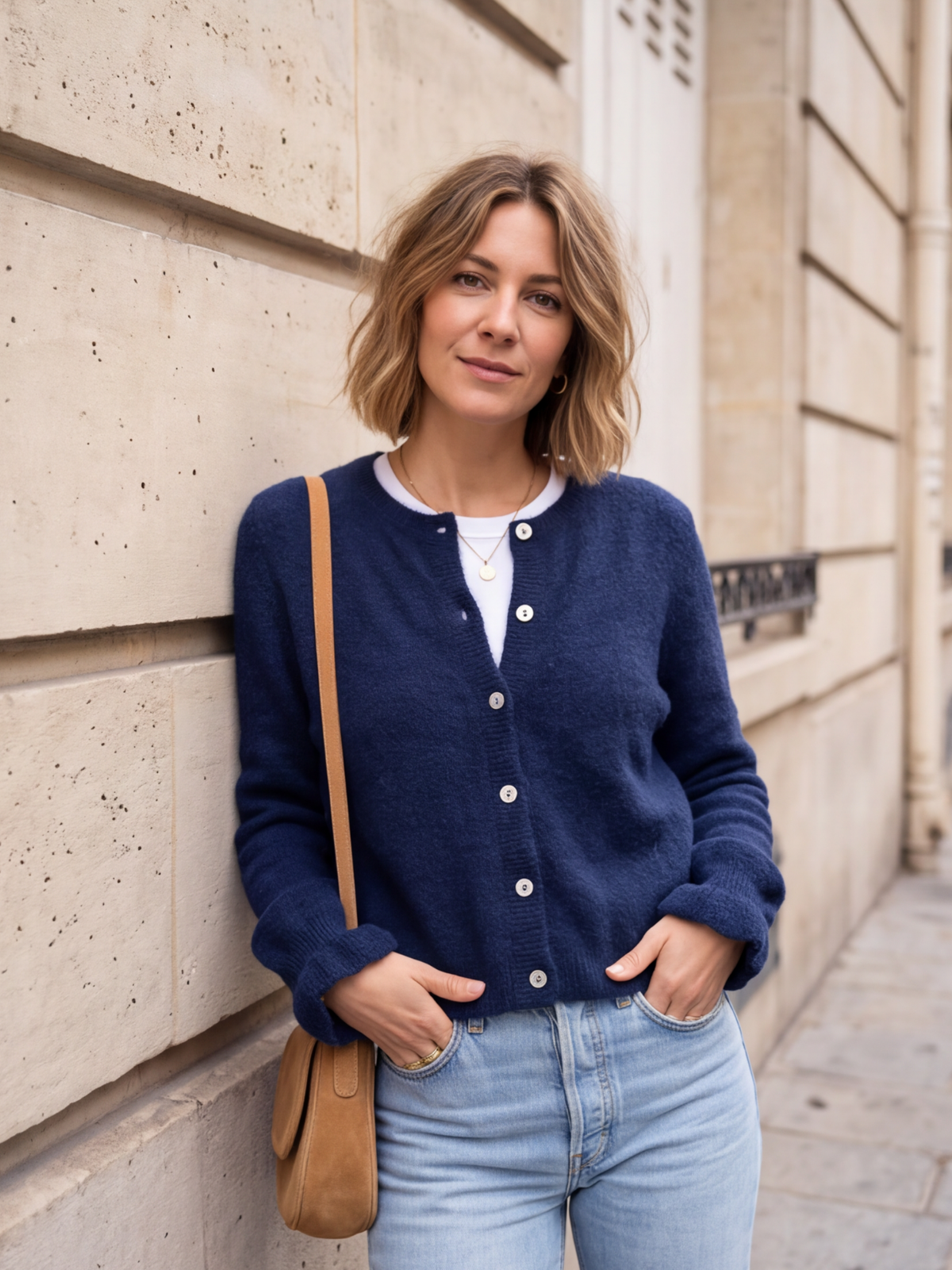 Gilet Félicie - Court Baby Alpaga