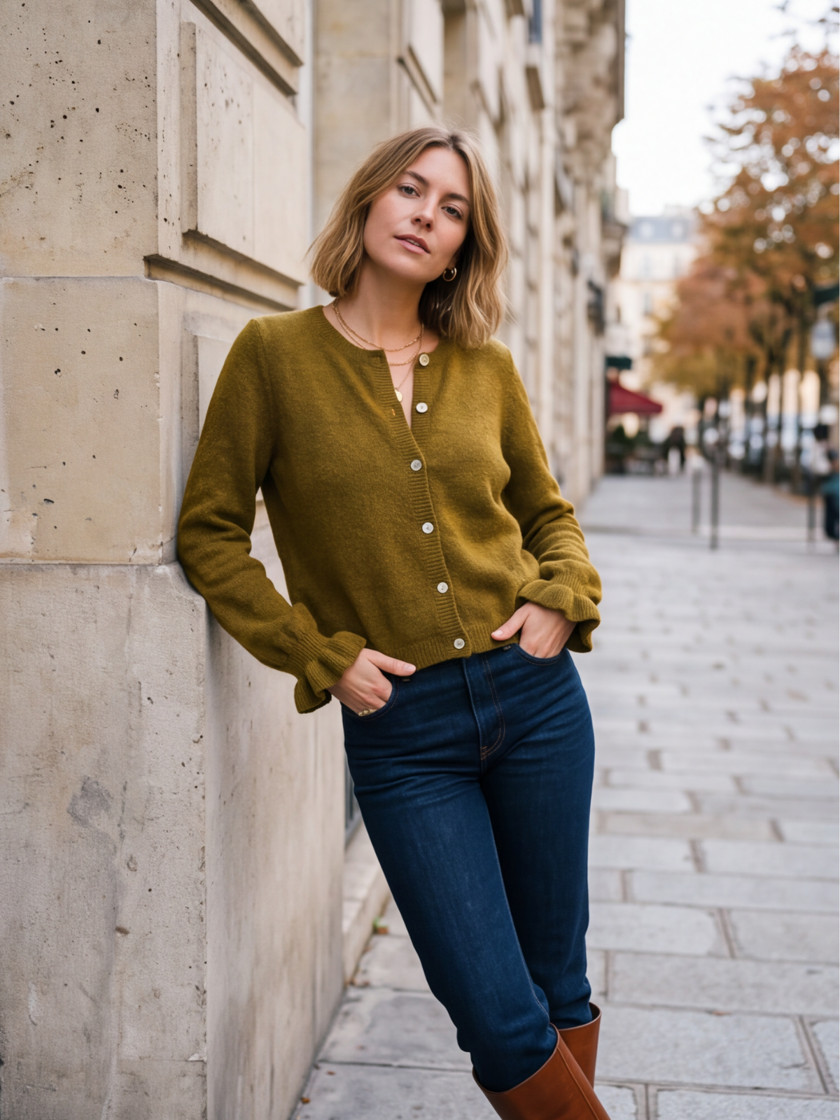 Gilet Félicie - Court Baby Alpaga