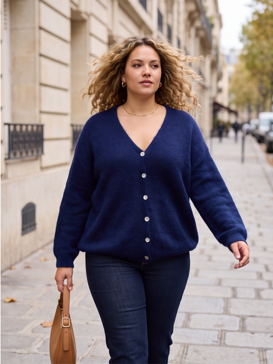 Gilet Florence - Boutonné Alpaga