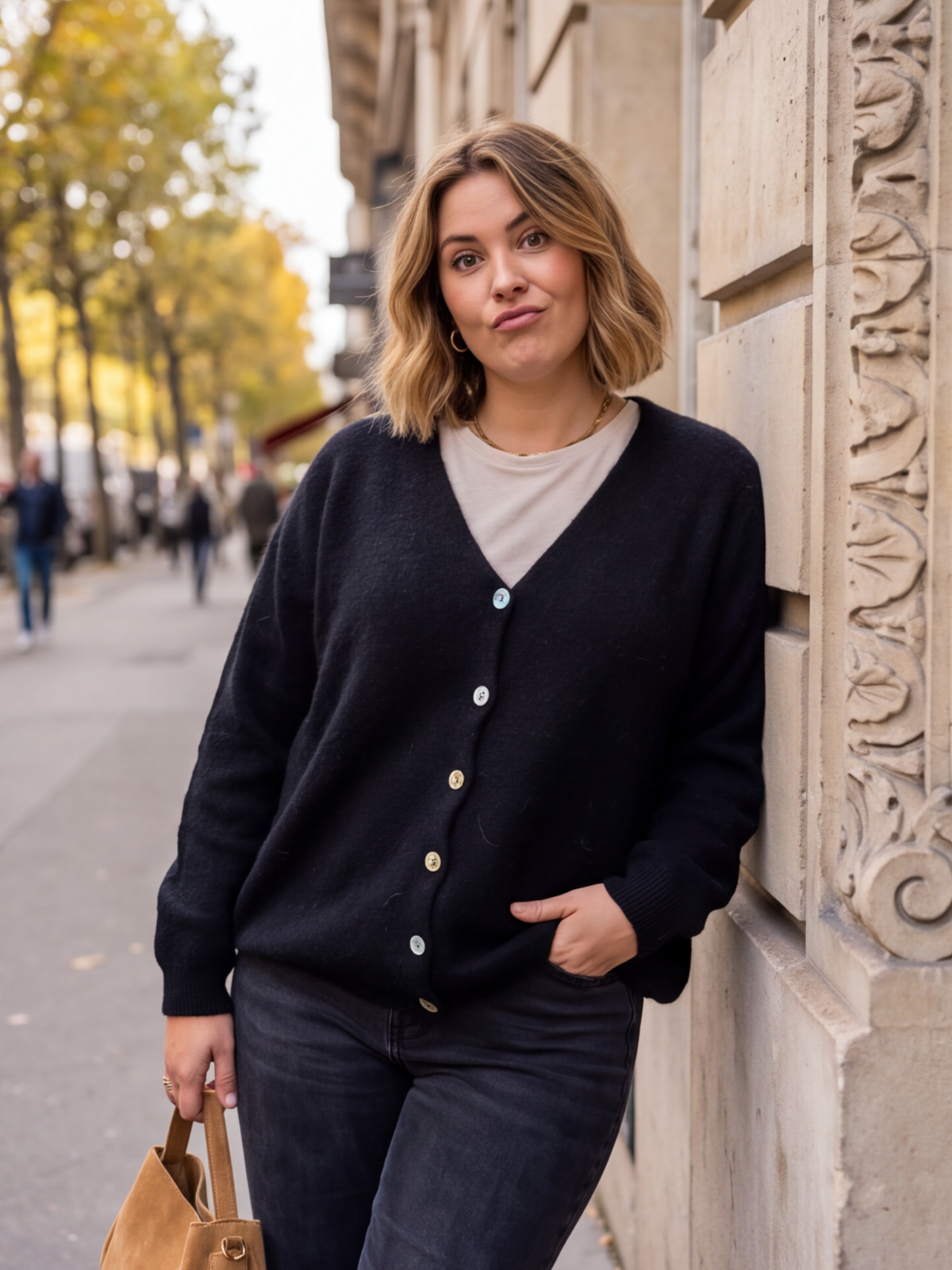 Gilet Florence - Boutonné Alpaga