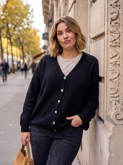 Gilet Florence - Boutonné Alpaga