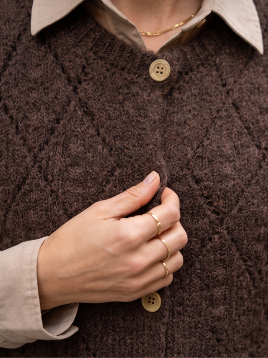Gilet Jeanne - Maille Ajourée Sans Manches
