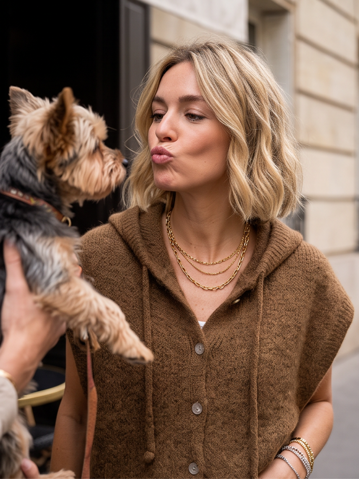 Gilet Maëva - Capuche Mohair