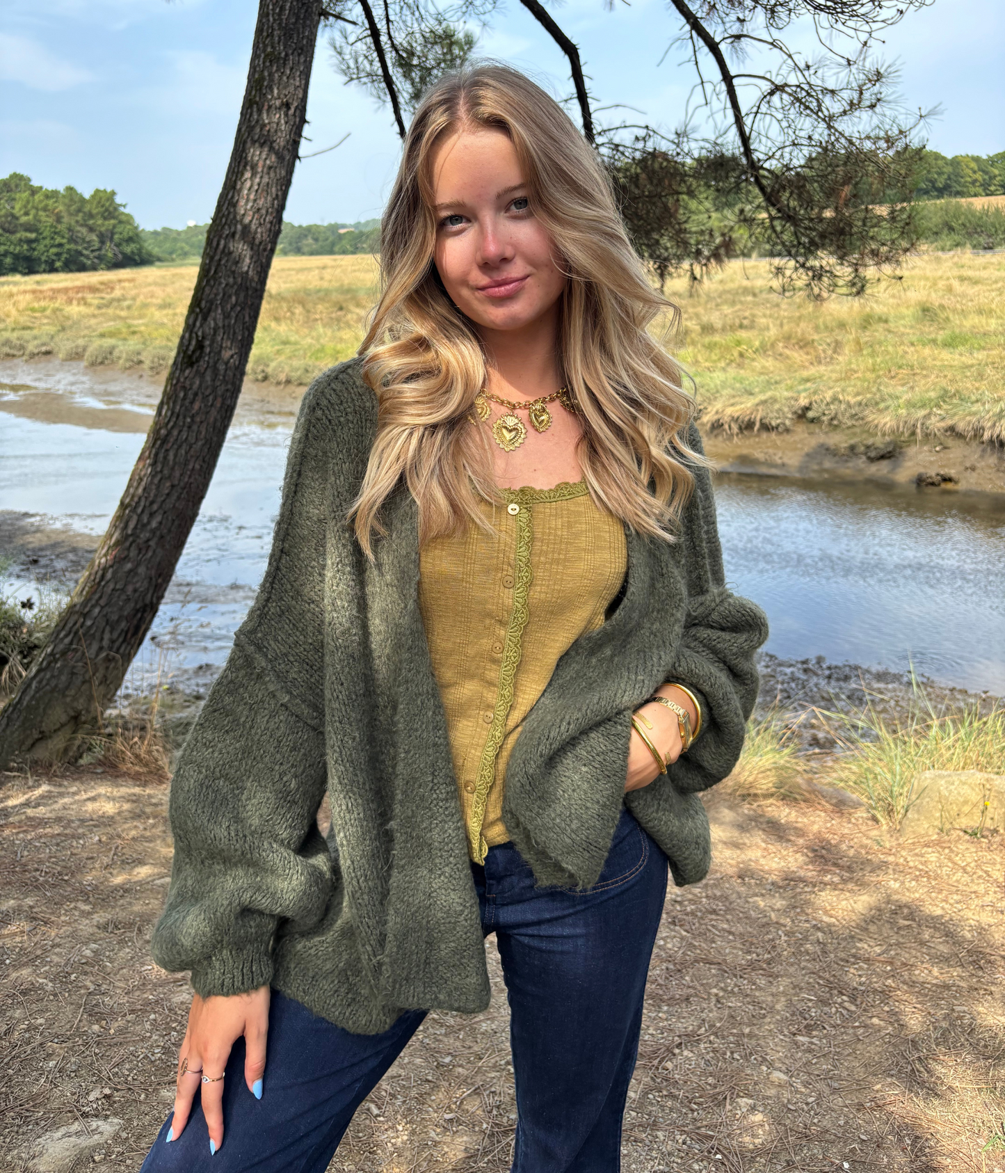 Gilet Maille Oversize