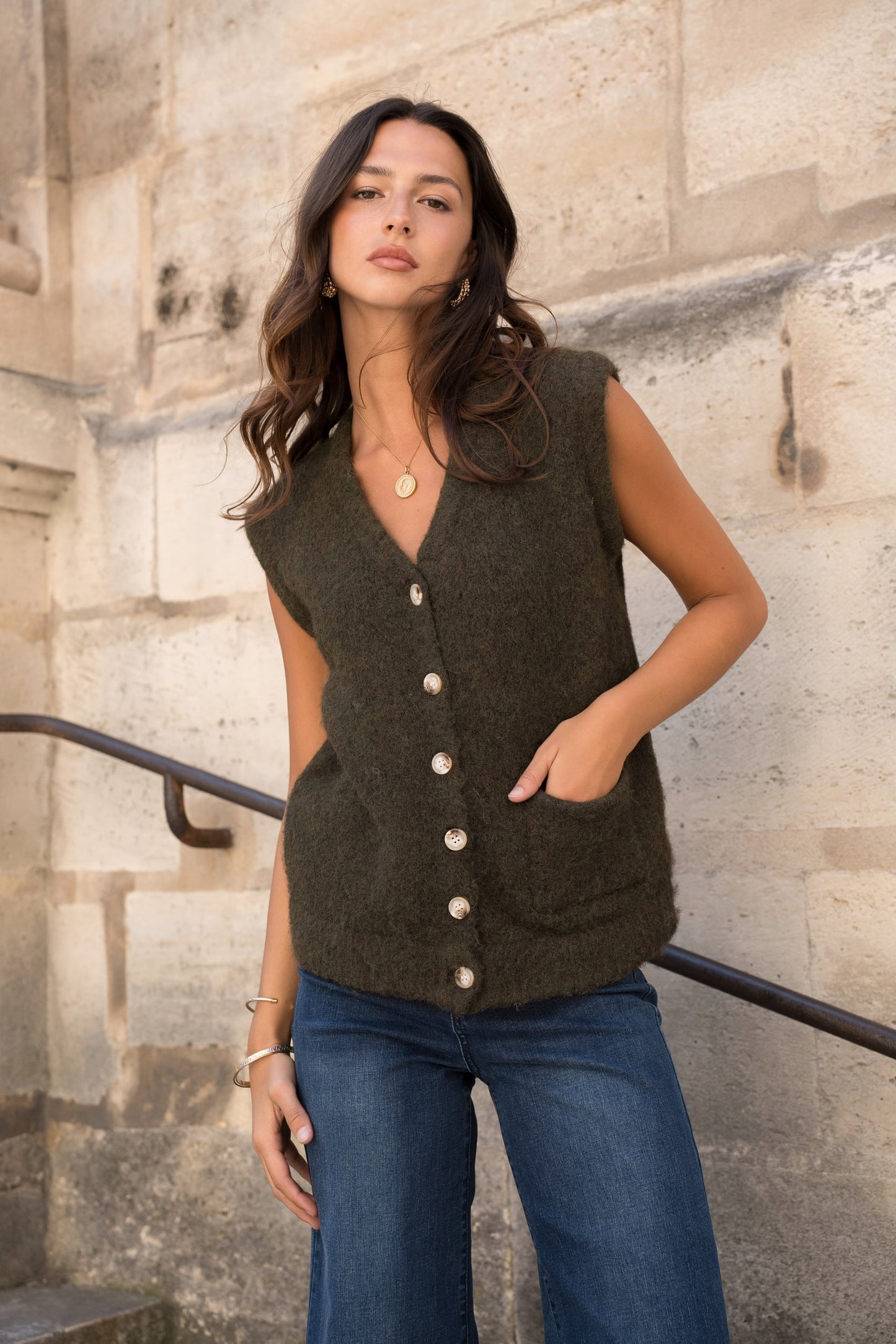 Gilet Maille Recyclée