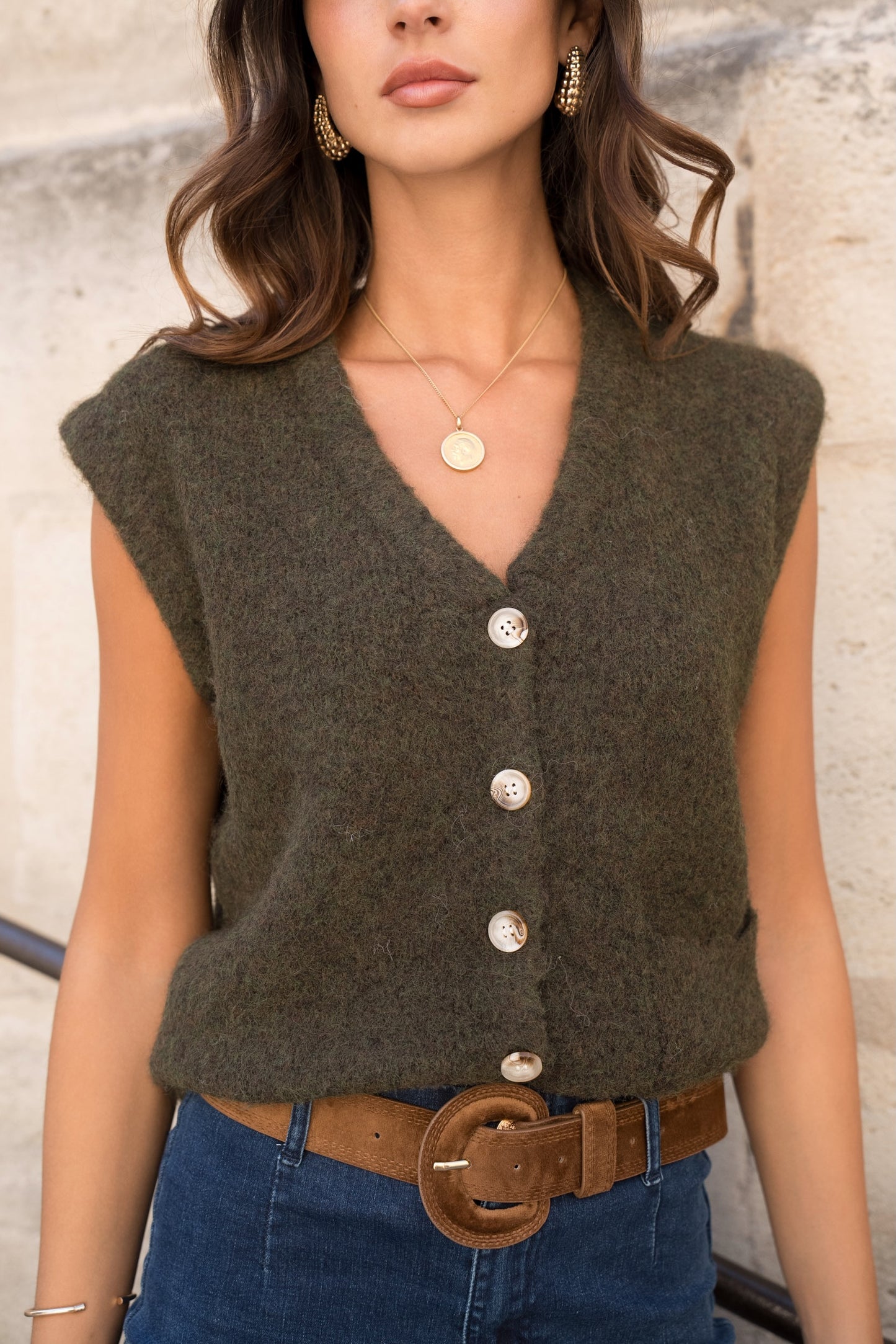 Gilet Maille Recyclée