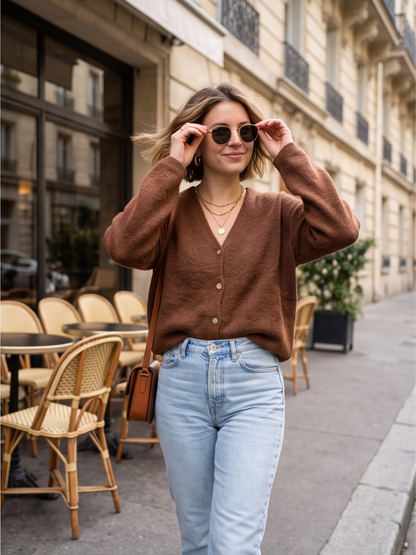 Gilet Margaux - Maille Alpaga
