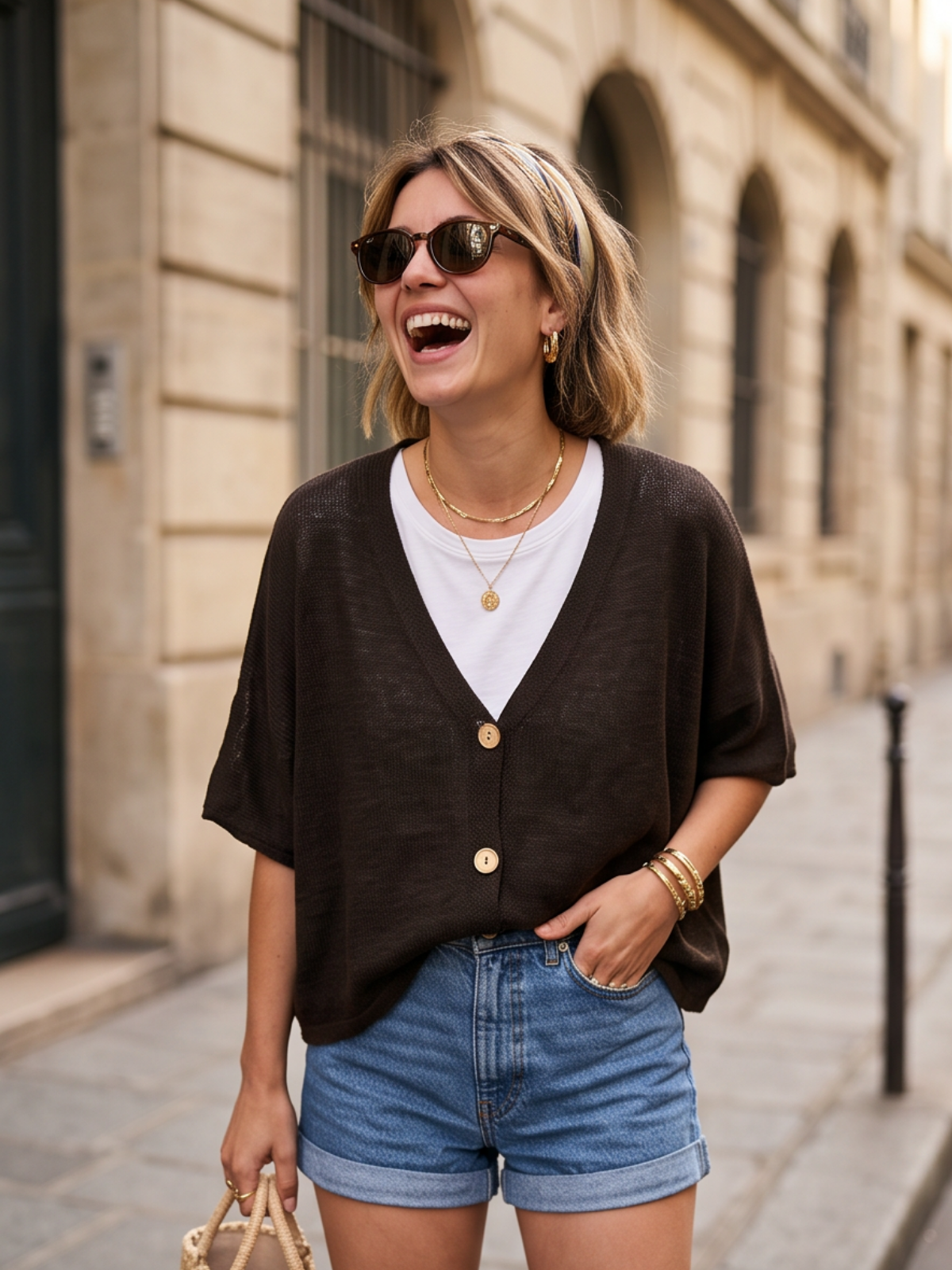 Gilet Violette - Maille Sans Manches