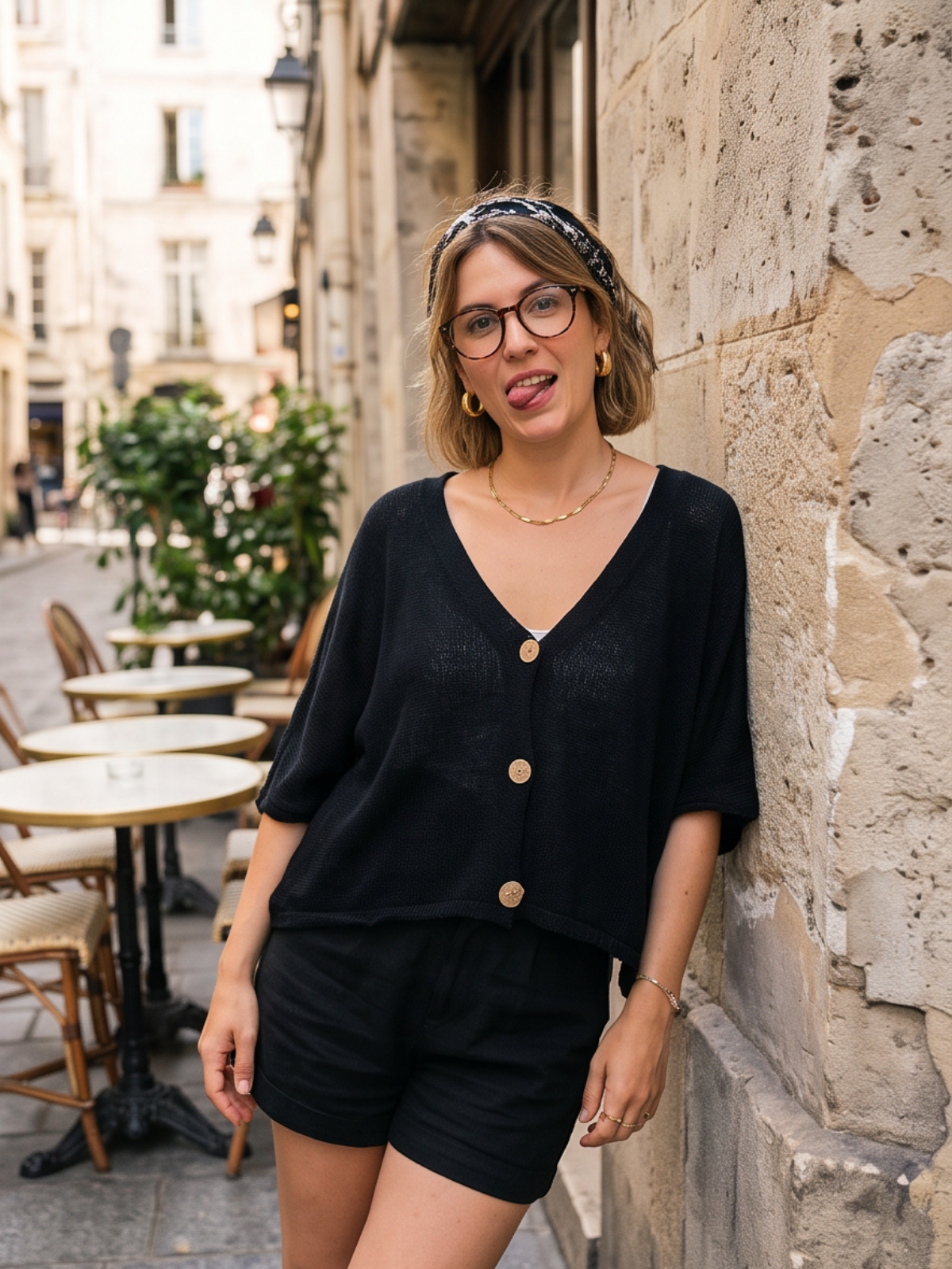 Gilet Violette - Maille Sans Manches