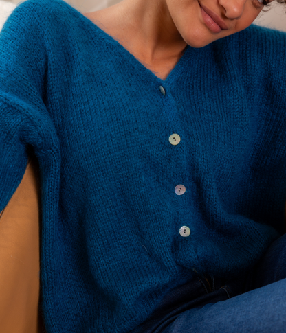 Gilet Mohair Coloré