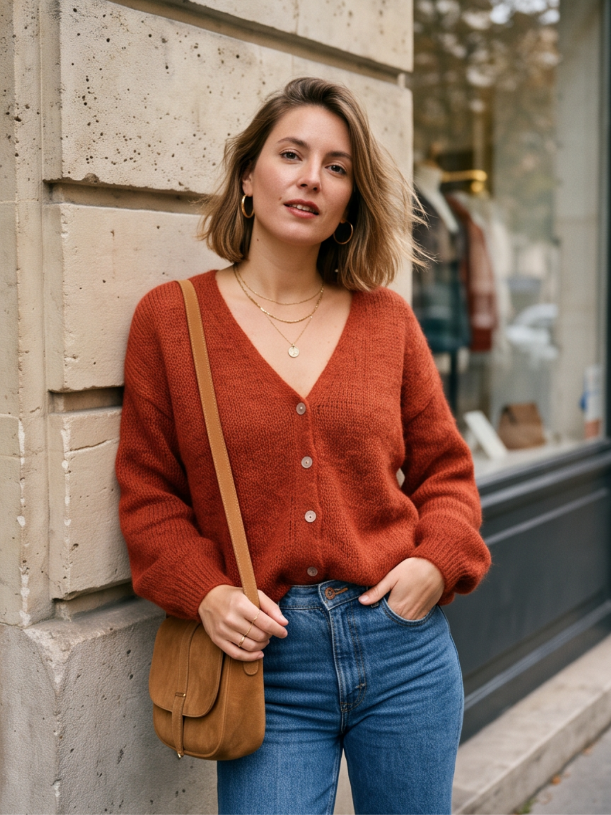 Gilet Mohair Coloré