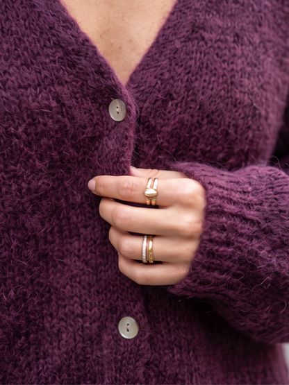 Gilet Mohair Coloré