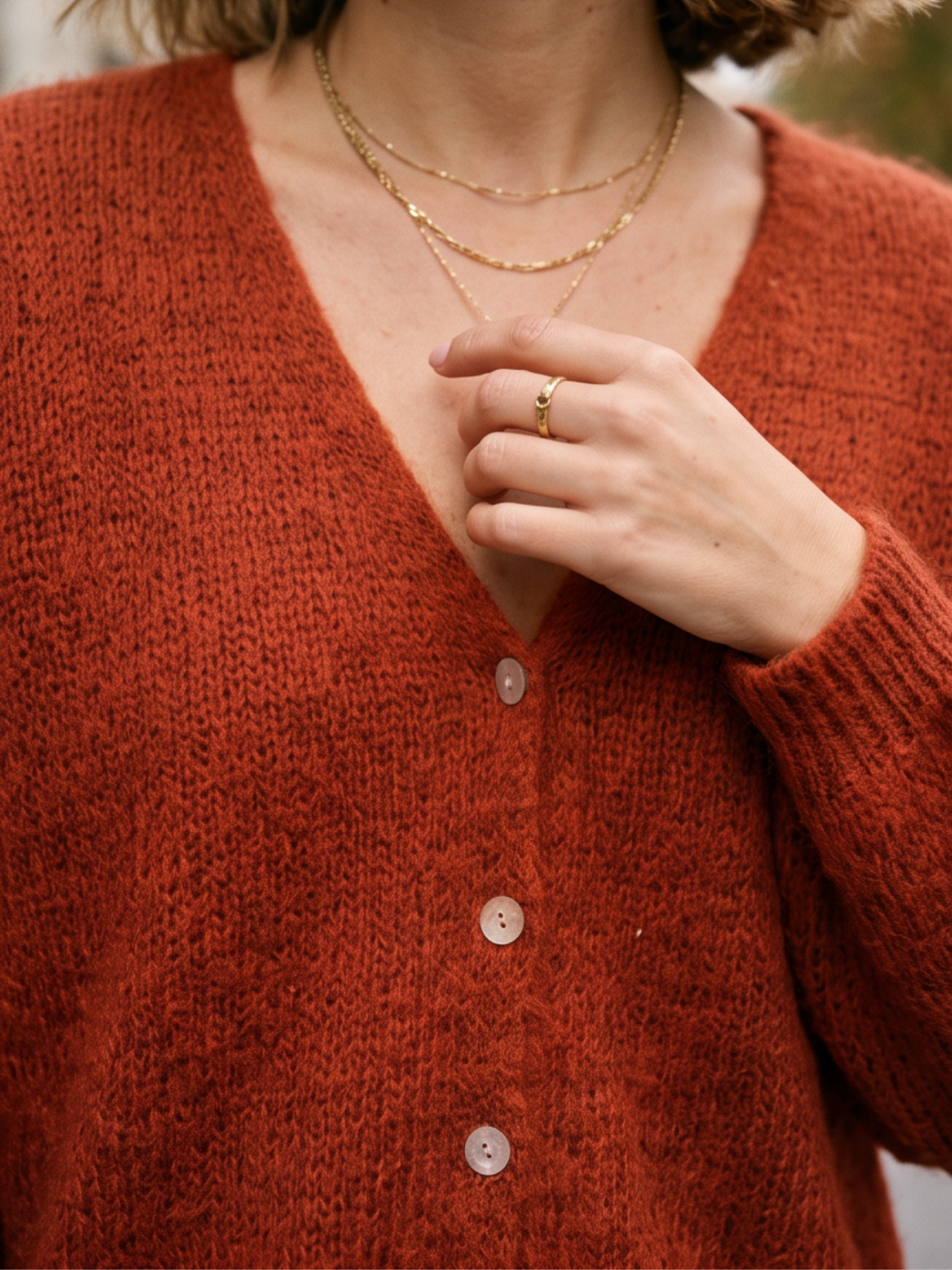 Gilet Mohair Coloré