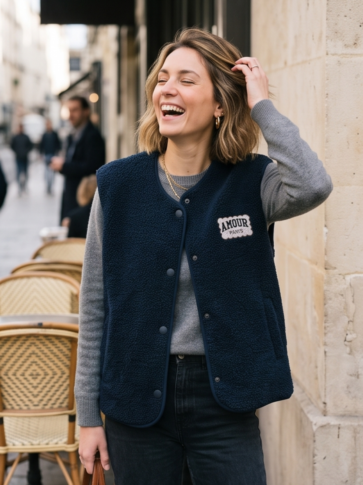 Gilet Nina - Sans Manches Teddy