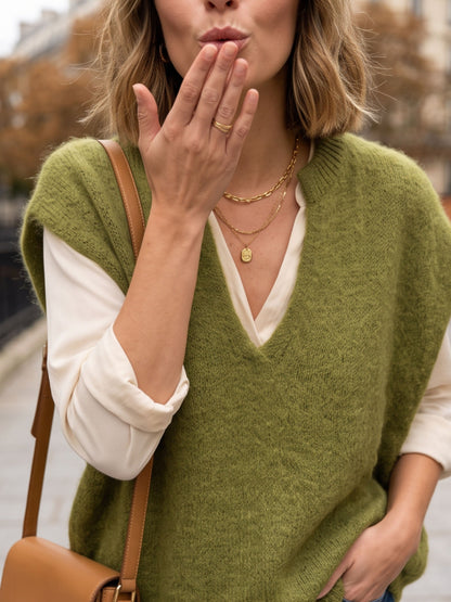 Pull Perrine - Maille Col Ouvert