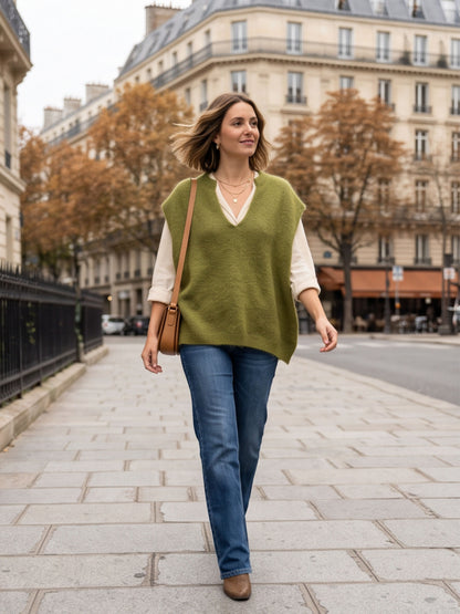 Pull Perrine - Maille Col Ouvert