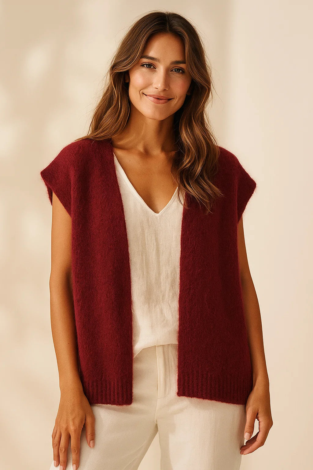 Gilet Sans Manches en Mohair