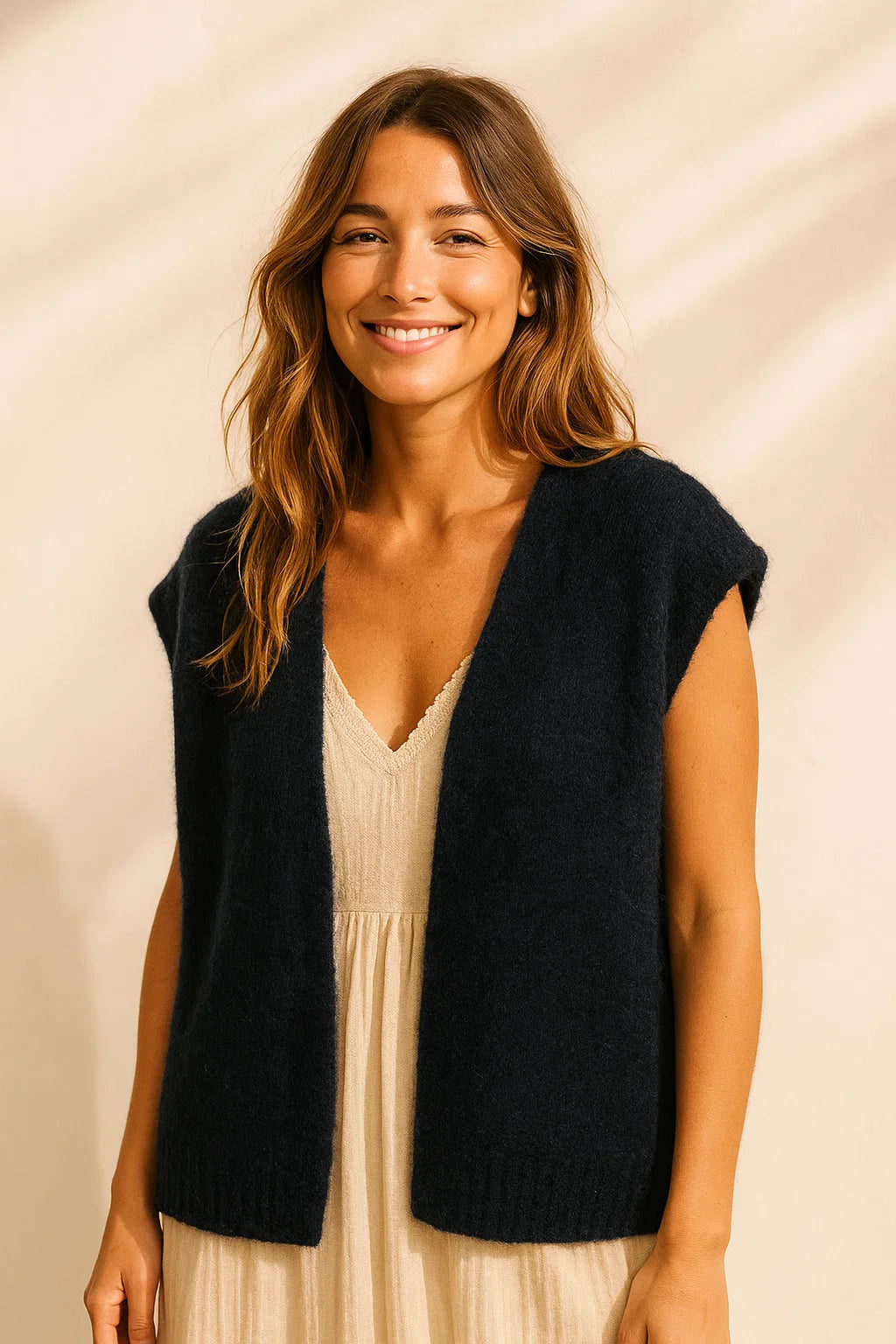 Gilet Sans Manches en Mohair