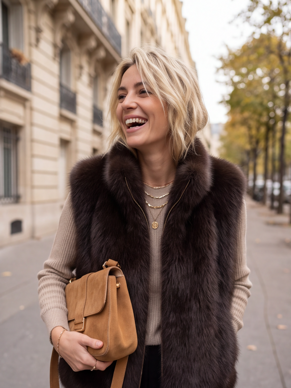 Gilet Inès - Fausse Fourrure