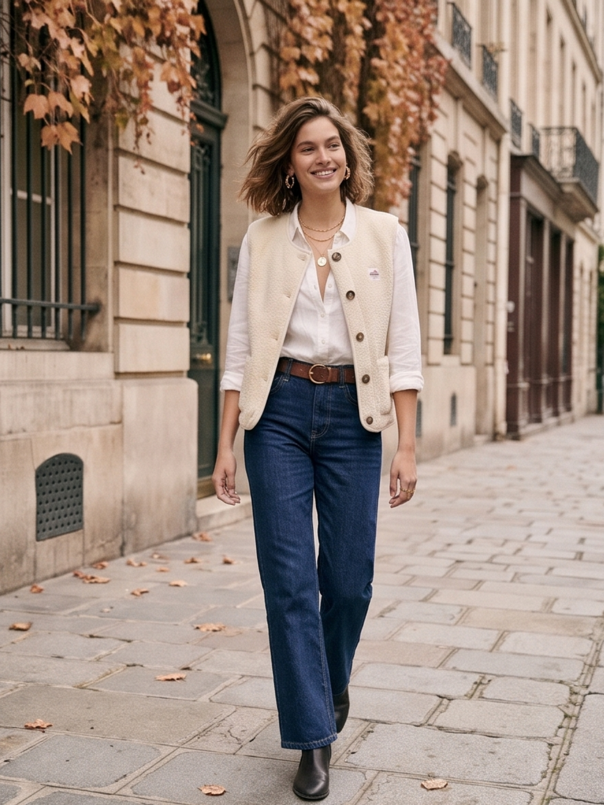 Gilet Tatiana - Bouclette Sans Manches