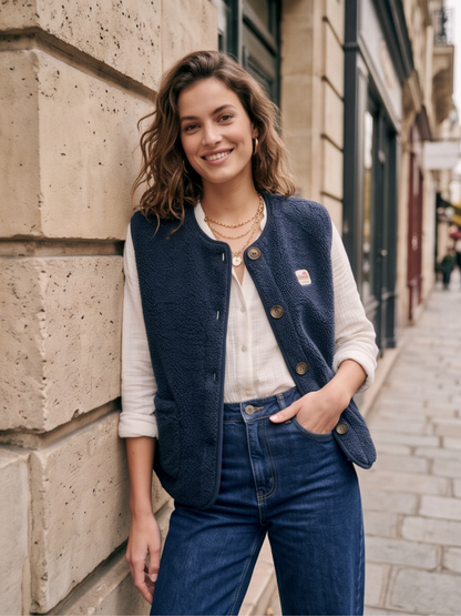 Gilet Tatiana - Bouclette Sans Manches