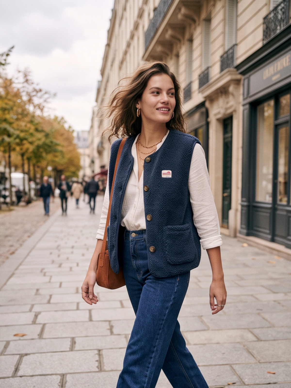 Gilet Tatiana - Bouclette Sans Manches