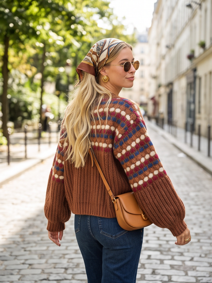 Gilet Yolande - Maille Jacquard