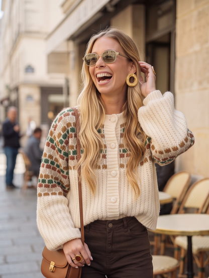 Gilet Yolande - Maille Jacquard