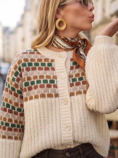 Gilet Yolande - Maille Jacquard