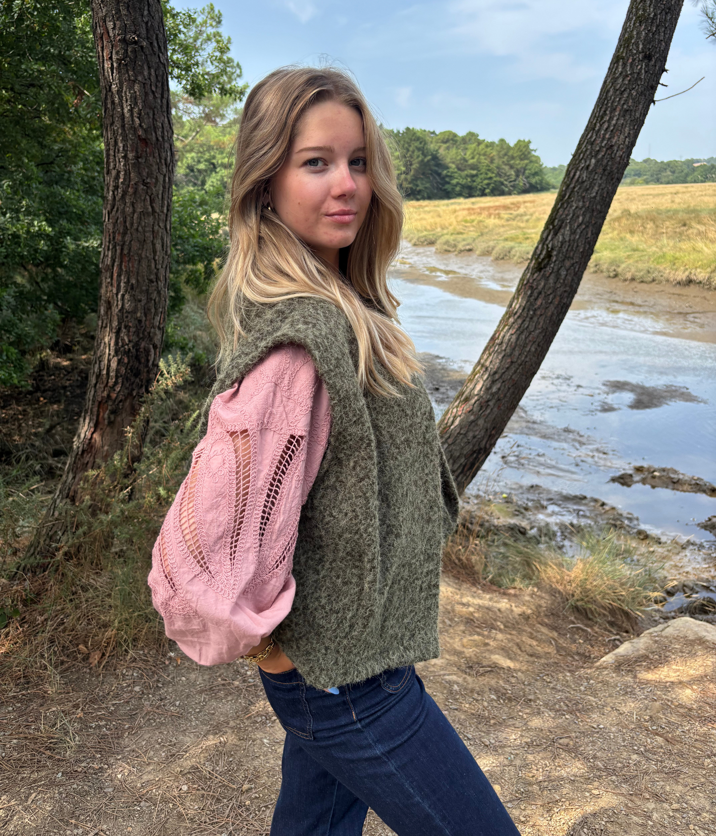Gilet sans Manches Doux et Chaud