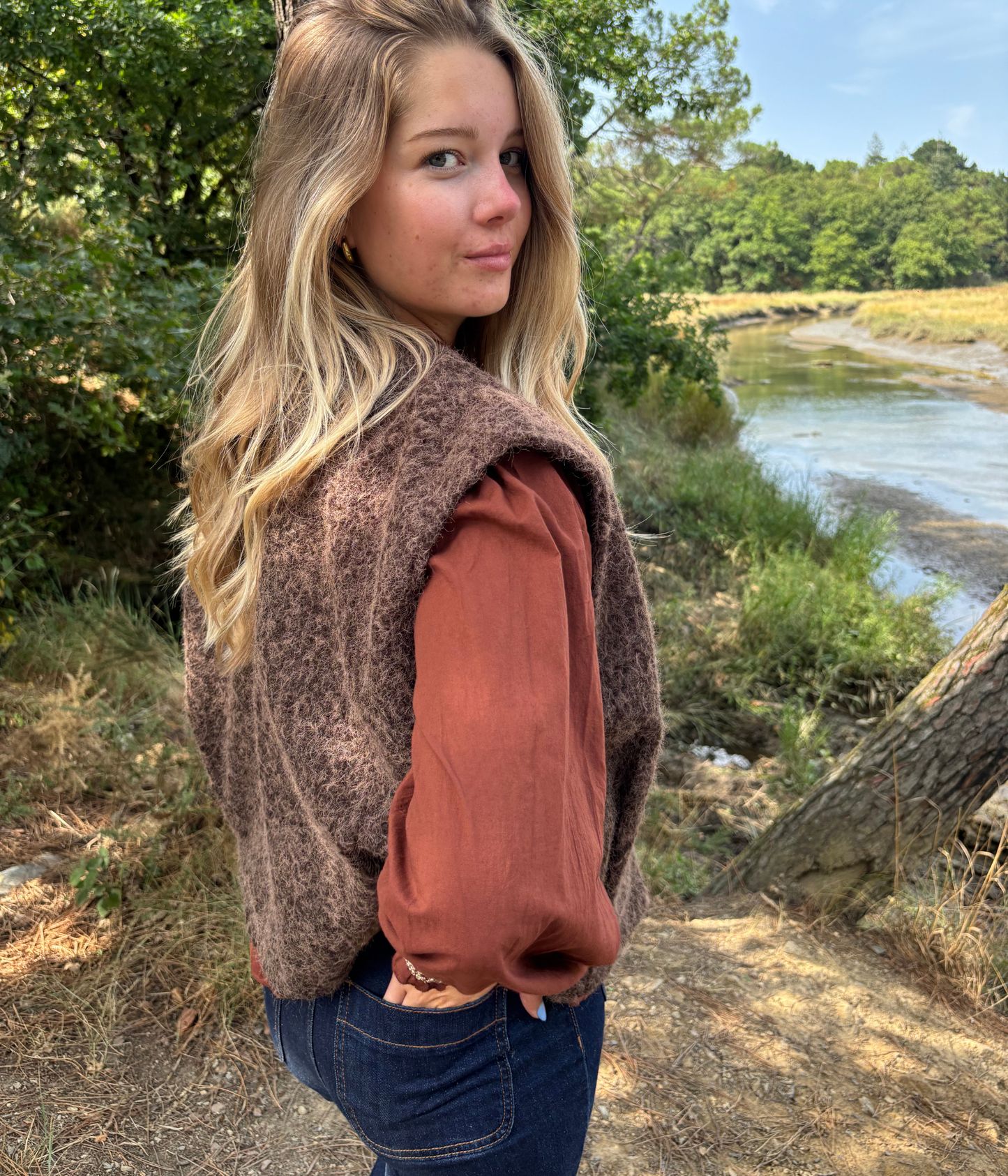 Gilet sans Manches Doux et Chaud