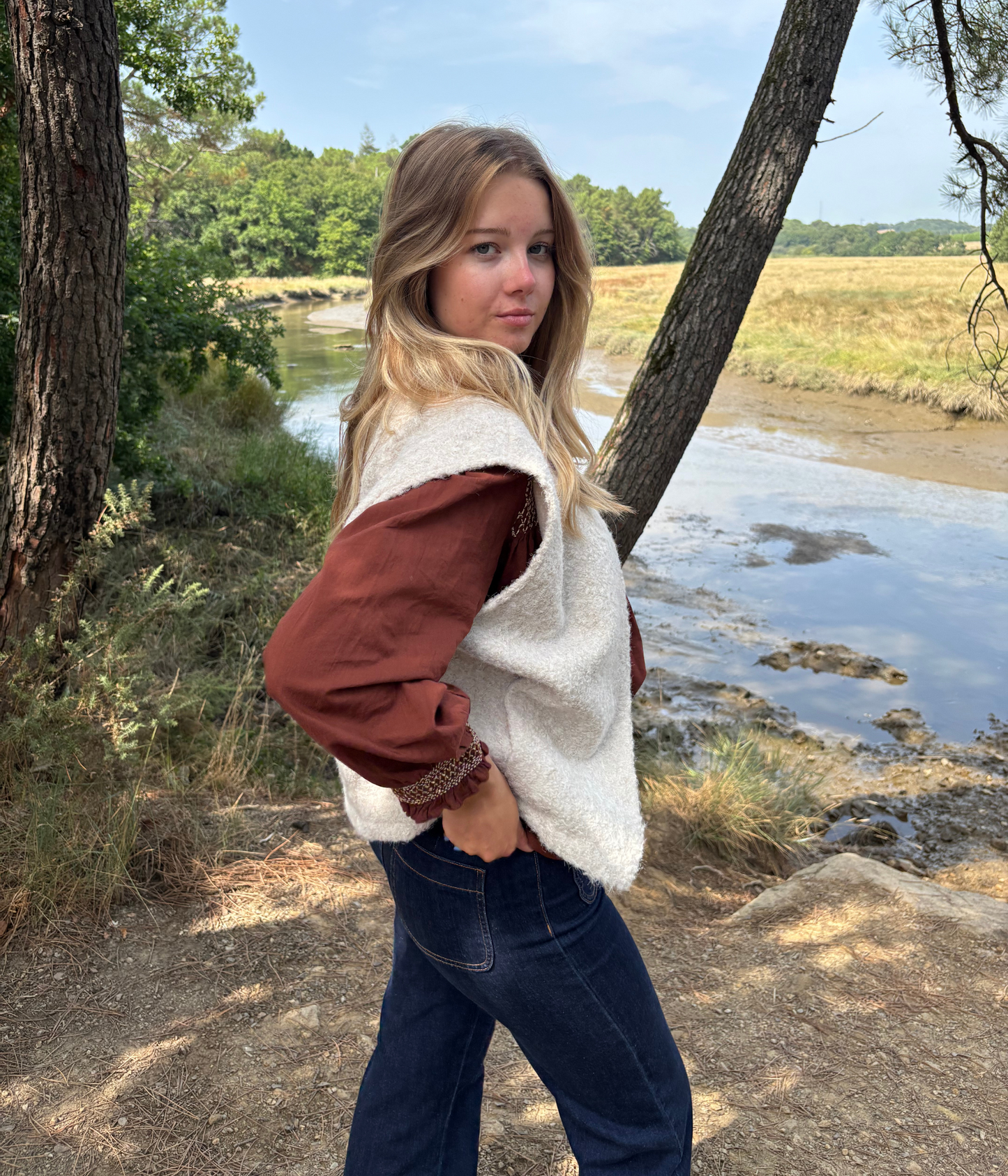 Gilet sans Manches Doux et Chaud