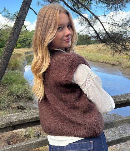 Gilet en Mohair et Laine