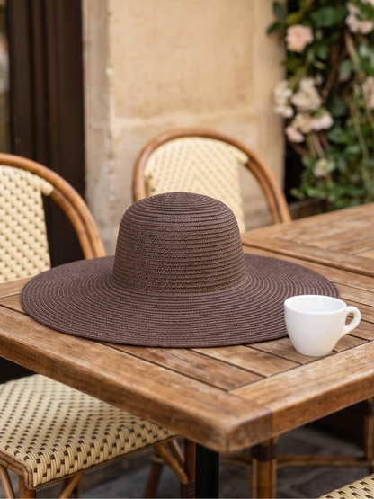 Grand Chapeau Tressé Shimmer