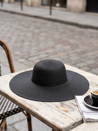Grand Chapeau Tressé Shimmer