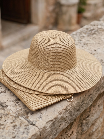 Grand Chapeau Tressé Shimmer