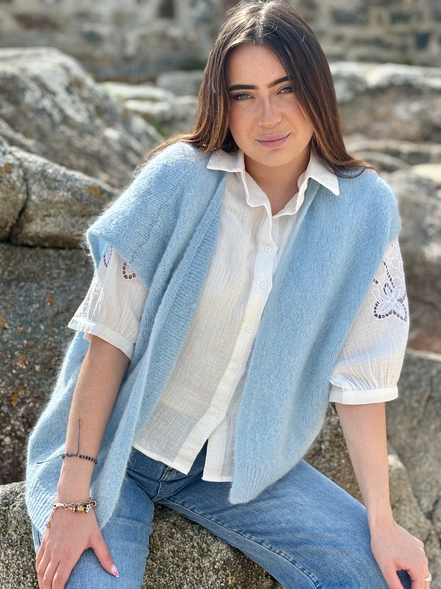 Gilet "Douceur Bohème"